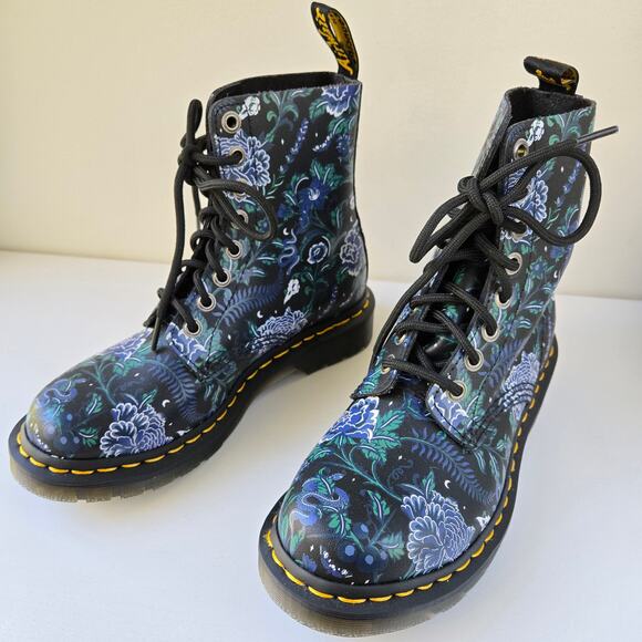 Dr. Martens NEW 1460 Pascal Mystic Floral Leather Boots Whimsigoth EU 37 US 6 - Picture 2 of 15